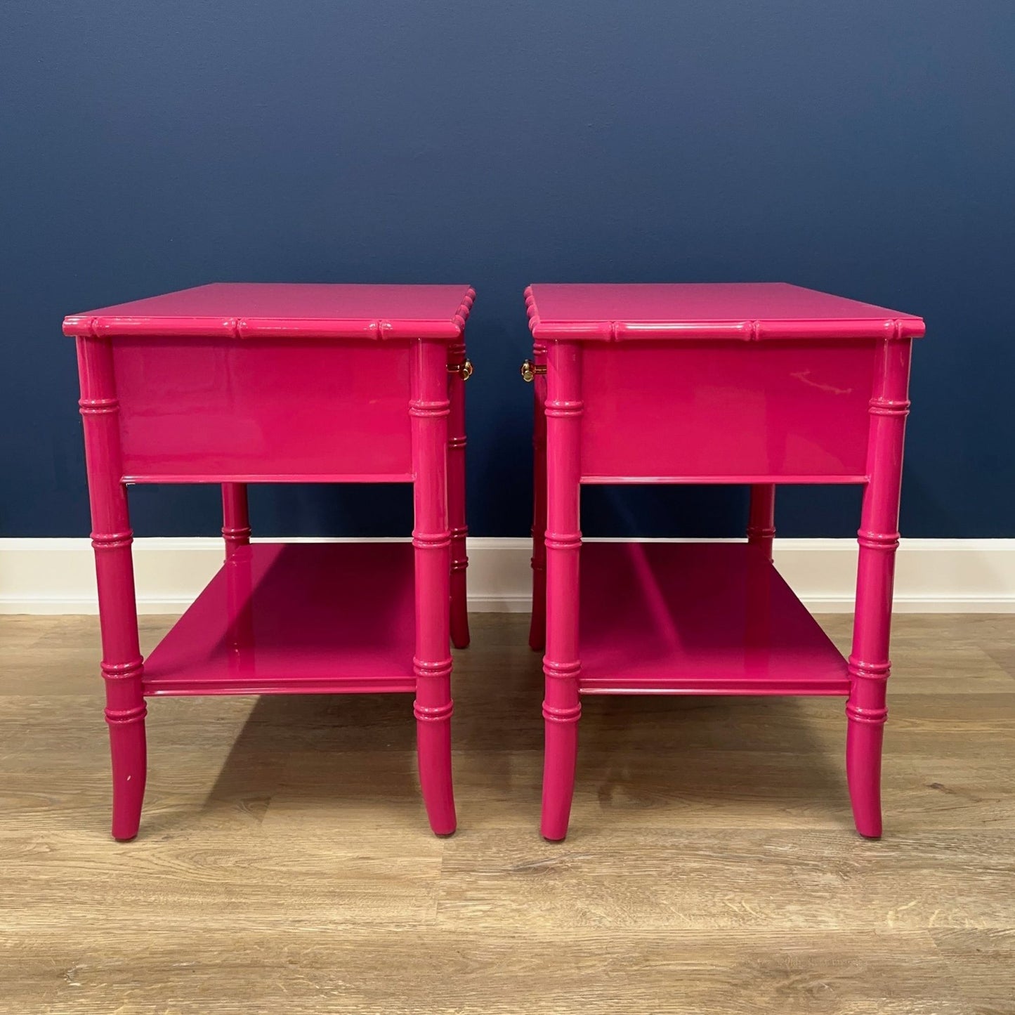"The Greers" Thomasville Faux Bamboo Nightstand Set - Casey Grace Studio, LLC