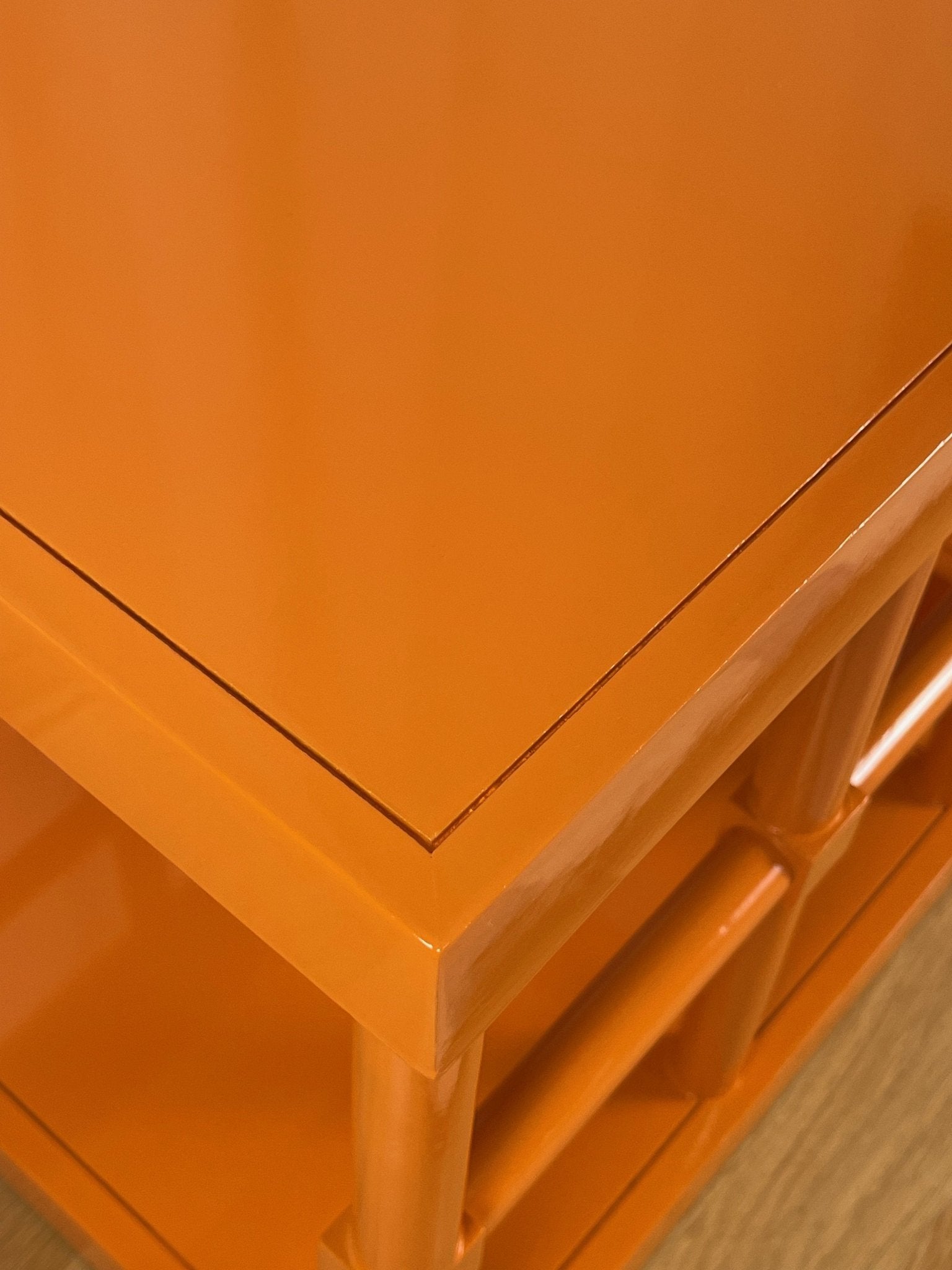 "The Heathers" Drexel Post-Modern Side Tables - rheirloomdesign - modern_vintage Antique furniture, Home Furniture, Reclaimed furniture, Custom furniture, Painted furniture, Upcycled furniture, Unique furniture, Maximalist décor, Vintage furniture, Reclaimed, refurbished, lacquered furniture, lacquer furniture, Painted furniture, Painted antique furniture, Furniture Refinishing, Second Hand Furniture