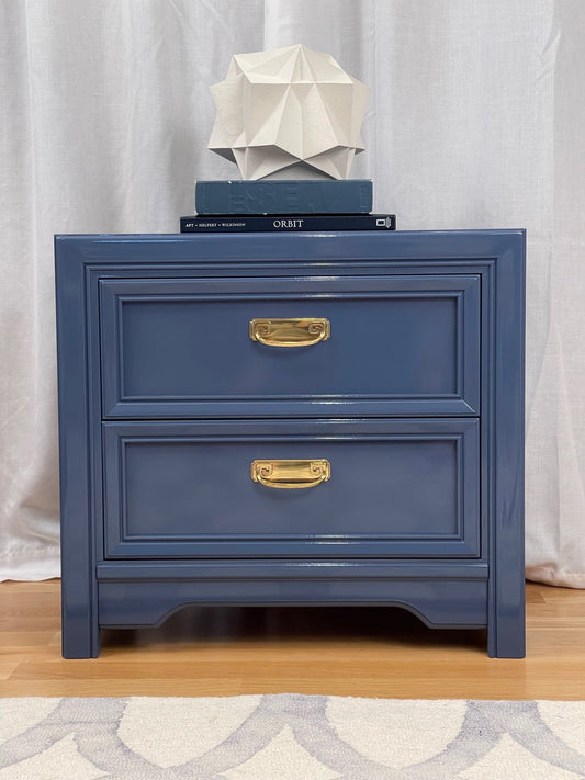 "The Nelsons" Thomasville Nightstands - rheirloomdesign - modern_vintage Antique furniture, Home Furniture, Reclaimed furniture, Custom furniture, Painted furniture, Upcycled furniture, Unique furniture, Maximalist décor, Vintage furniture, Reclaimed, refurbished, lacquered furniture, lacquer furniture, Painted furniture, Painted antique furniture, Furniture Refinishing, Second Hand Furniture