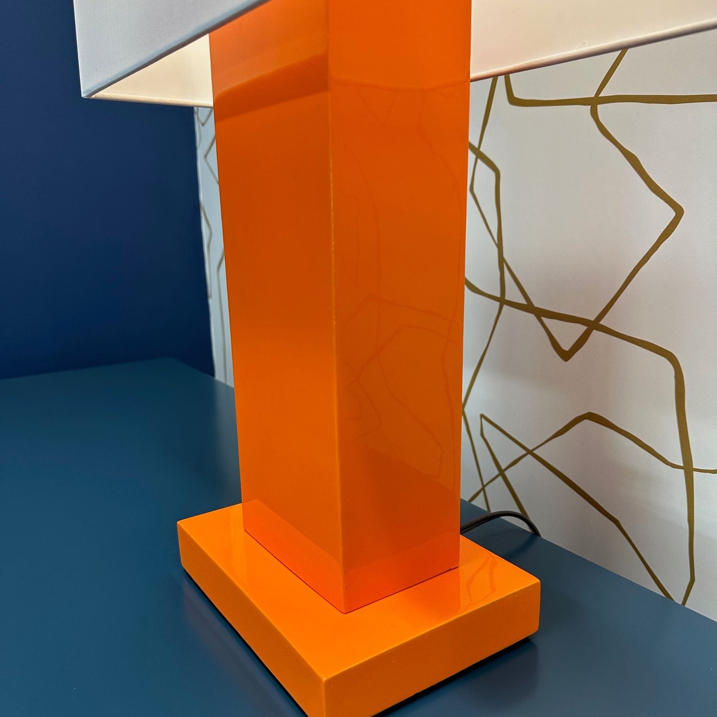 "The O'Hara's" Post-Modern Lacquered Vintage Lamps - Casey Grace Studio, LLC