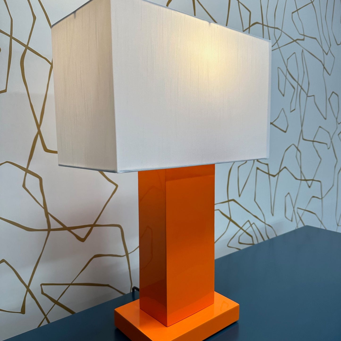 "The O'Hara's" Post-Modern Lacquered Vintage Lamps - Casey Grace Studio, LLC