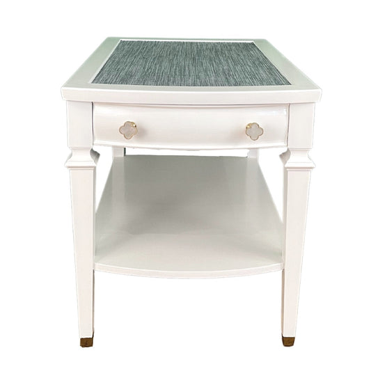 "Winston" Mersman Side Table - Casey Grace Studio, LLC Antique furniture, Home Furniture, Reclaimed furniture, Custom furniture, Painted furniture, Upcycled furniture, Unique furniture, Maximalist décor, Vintage furniture, Reclaimed, refurbished, lacquered furniture, lacquer furniture, Painted furniture, Painted antique furniture, Furniture Refinishing, Second Hand Furniture