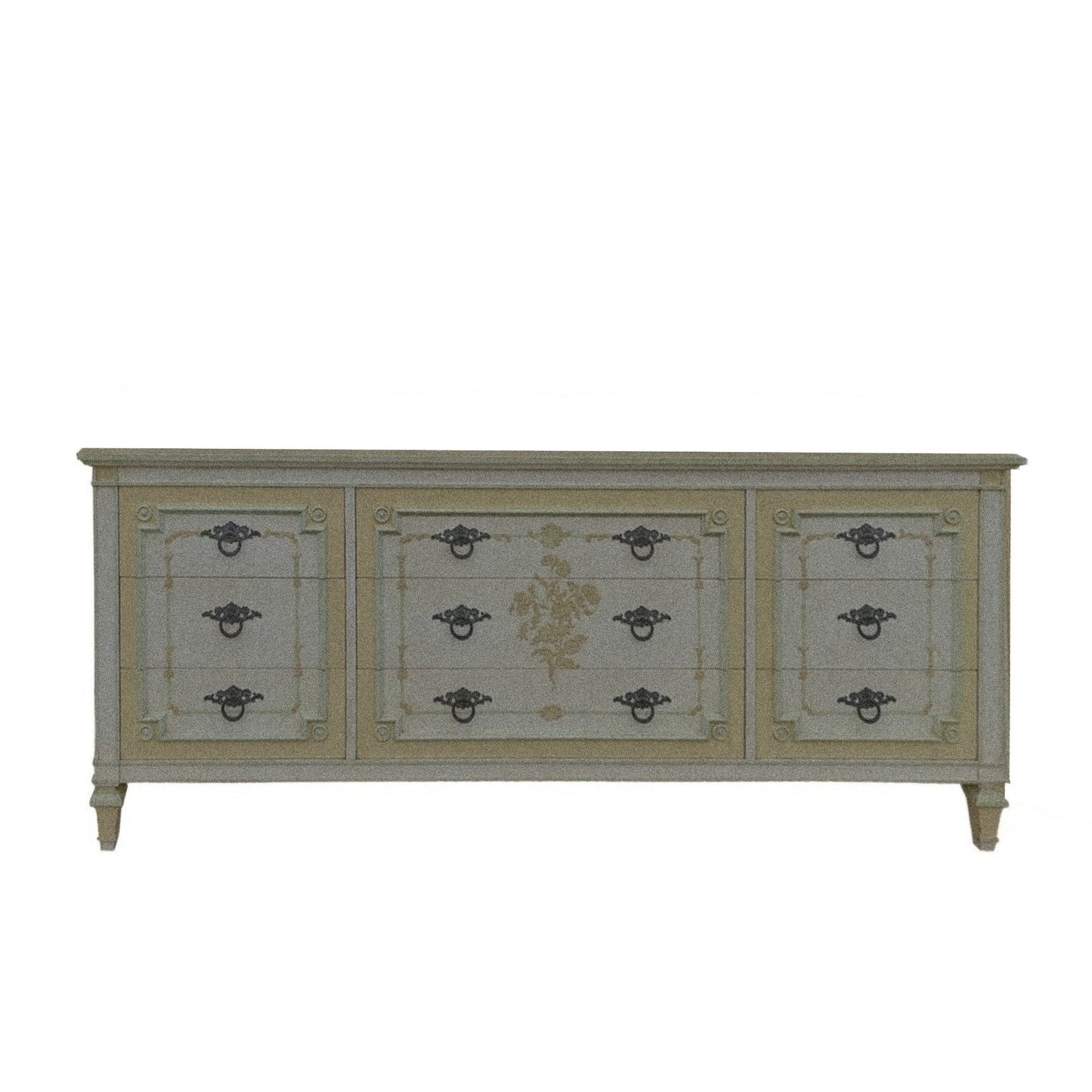 "Wren" John Widdicomb Louis XVI Lowboy / Buffet - Casey Grace Studio, LLC