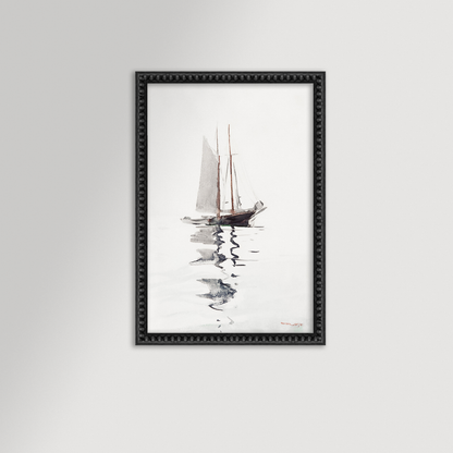 Watercolor Sailboat Archival Reproduction Art Print