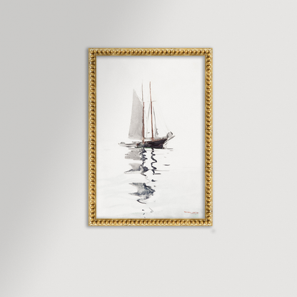 Watercolor Sailboat Archival Reproduction Art Print
