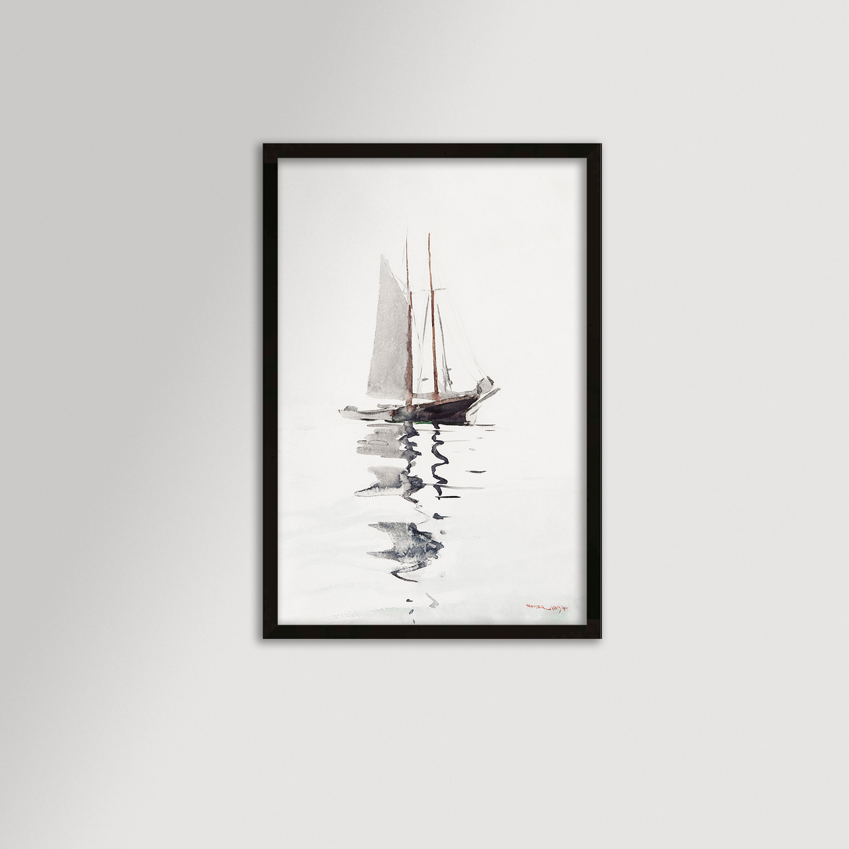 Watercolor Sailboat Archival Reproduction Art Print
