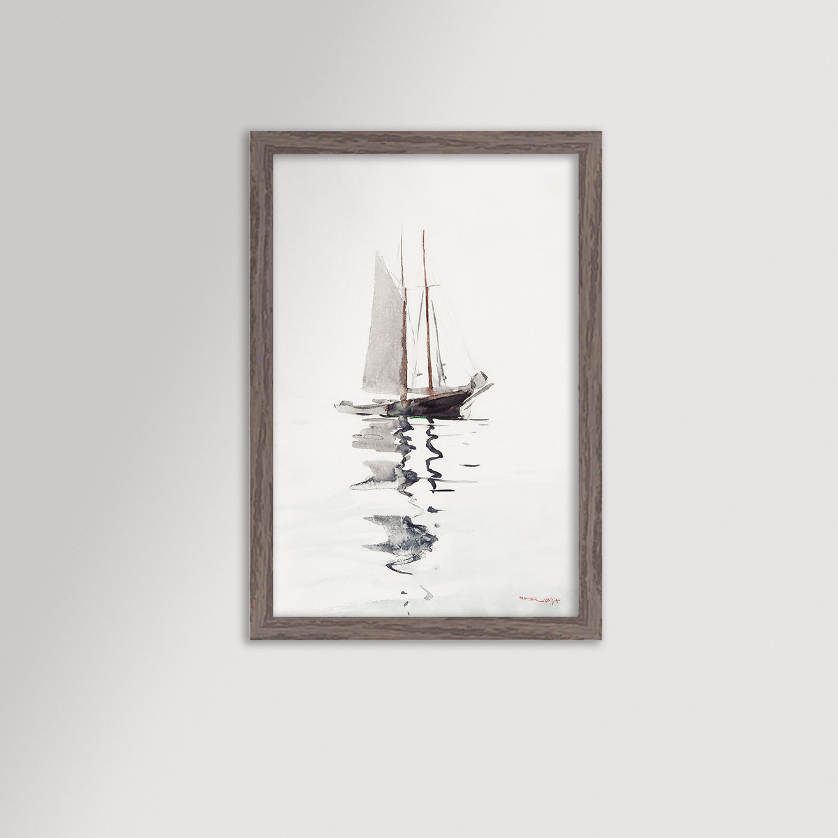 Watercolor Sailboat Archival Reproduction Art Print