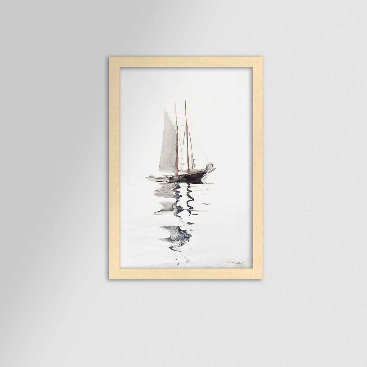Watercolor Sailboat Archival Reproduction Art Print