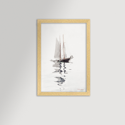 Watercolor Sailboat Archival Reproduction Art Print
