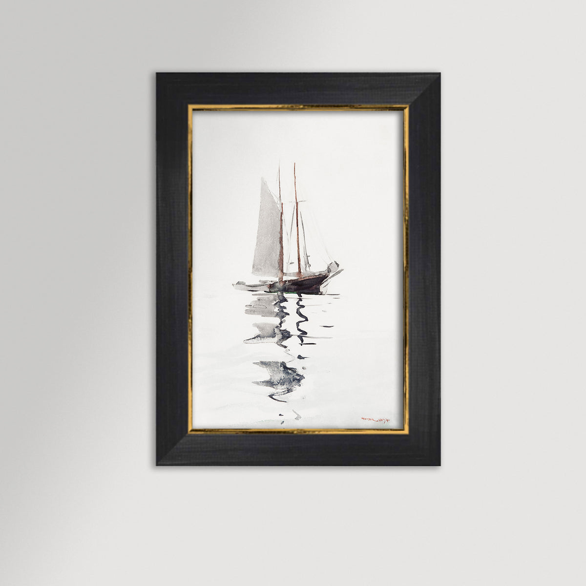 Watercolor Sailboat Archival Reproduction Art Print