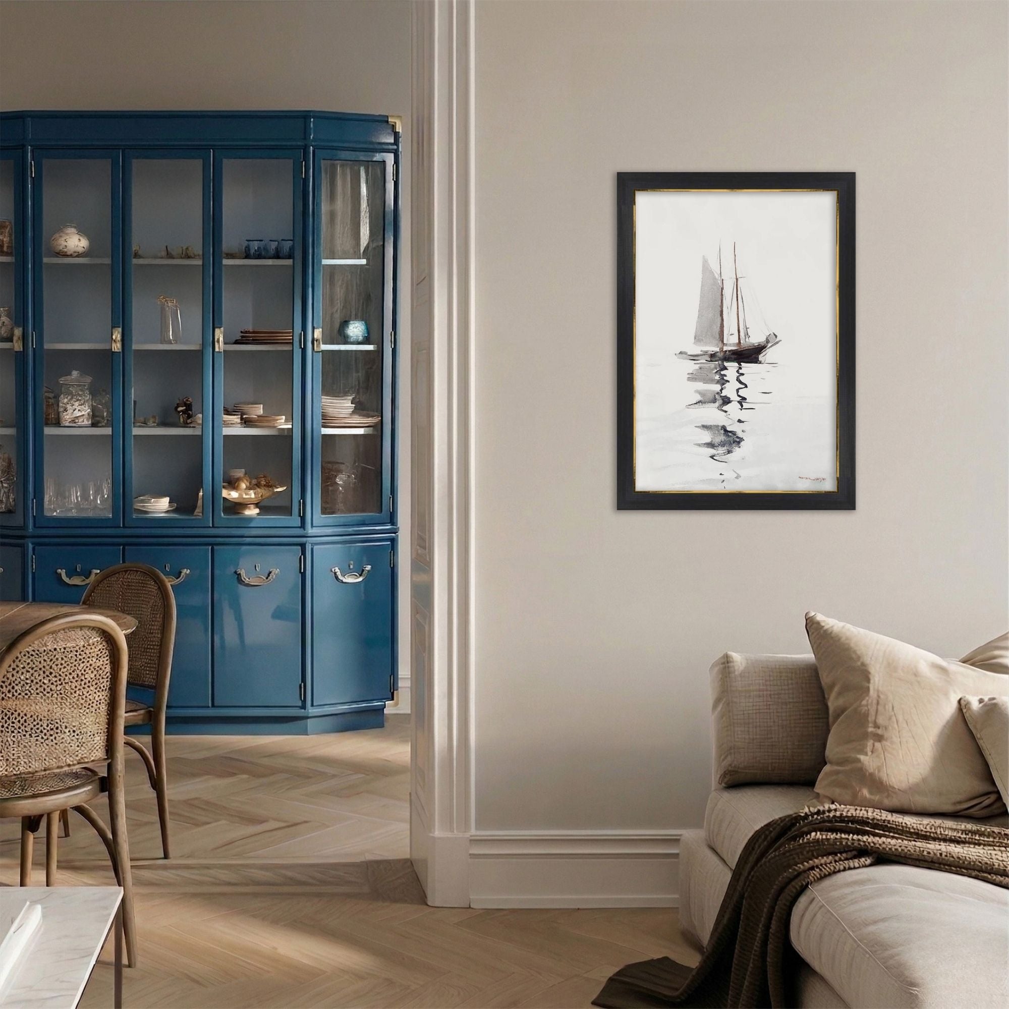 Watercolor Sailboat Archival Reproduction Art Print