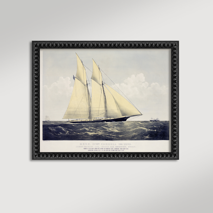 Vintage Irish Schooner Archival Reproduction Art Print