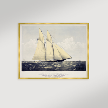 Vintage Irish Schooner Archival Reproduction Art Print