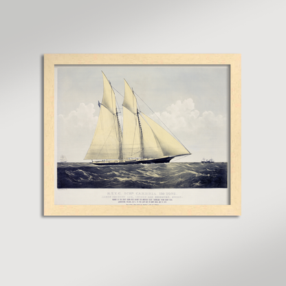 Vintage Irish Schooner Archival Reproduction Art Print