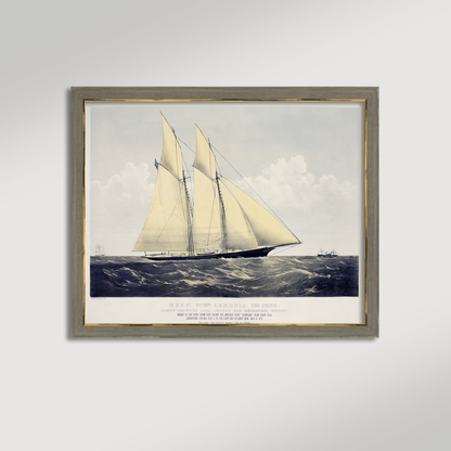 Vintage Irish Schooner Archival Reproduction Art Print