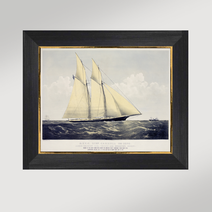 Vintage Irish Schooner Archival Reproduction Art Print