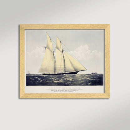 Vintage Irish Schooner Archival Reproduction Art Print