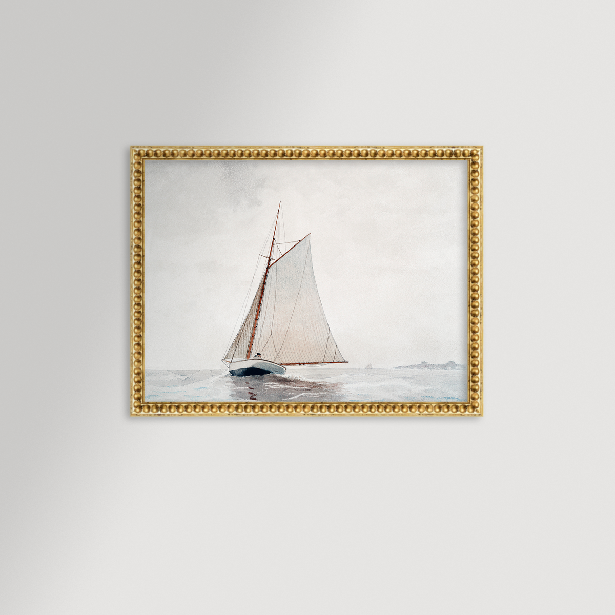 Sailing off Gloucester Archival Reproduction Art Print