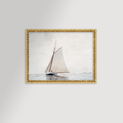 Sailing off Gloucester Archival Reproduction Art Print