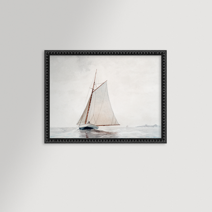 Sailing off Gloucester Archival Reproduction Art Print