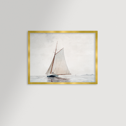 Sailing off Gloucester Archival Reproduction Art Print