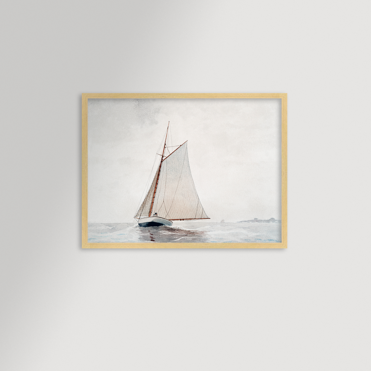 Sailing off Gloucester Archival Reproduction Art Print