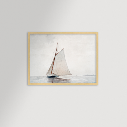 Sailing off Gloucester Archival Reproduction Art Print