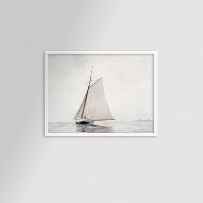 Sailing off Gloucester Archival Reproduction Art Print