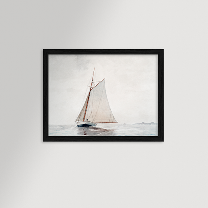 Sailing off Gloucester Archival Reproduction Art Print