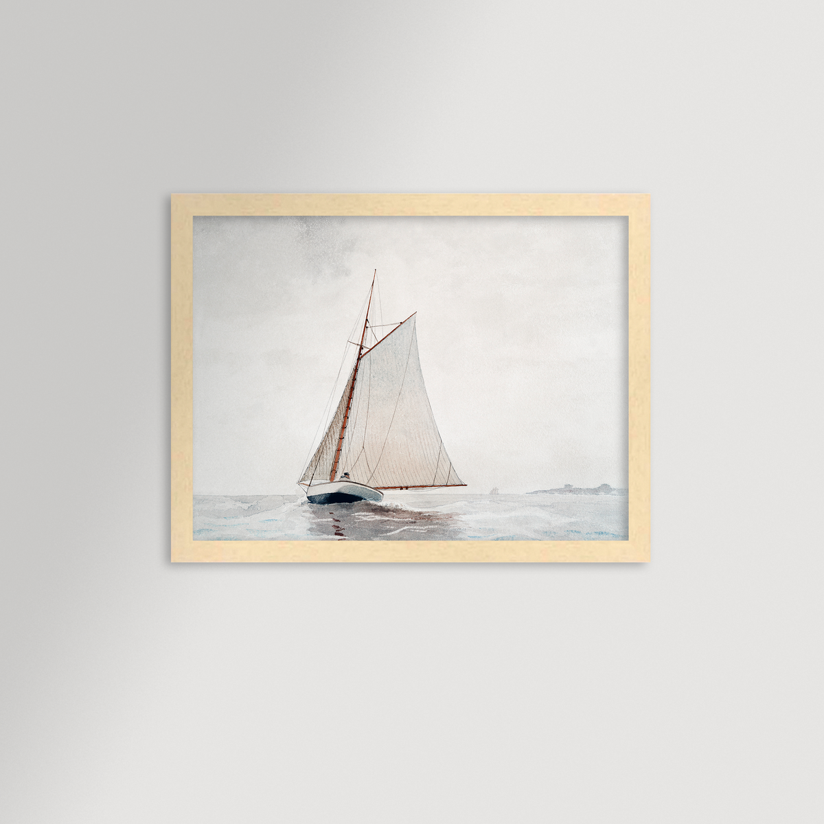Sailing off Gloucester Archival Reproduction Art Print