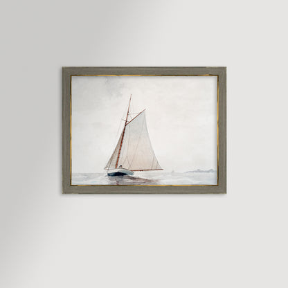 Sailing off Gloucester Archival Reproduction Art Print