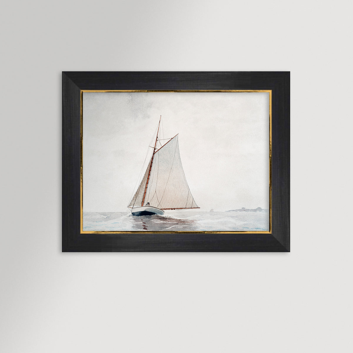 Sailing off Gloucester Archival Reproduction Art Print