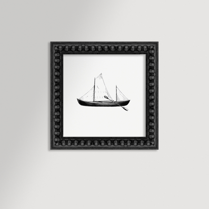 Vintage Canoe Archival Reproduction Art Print