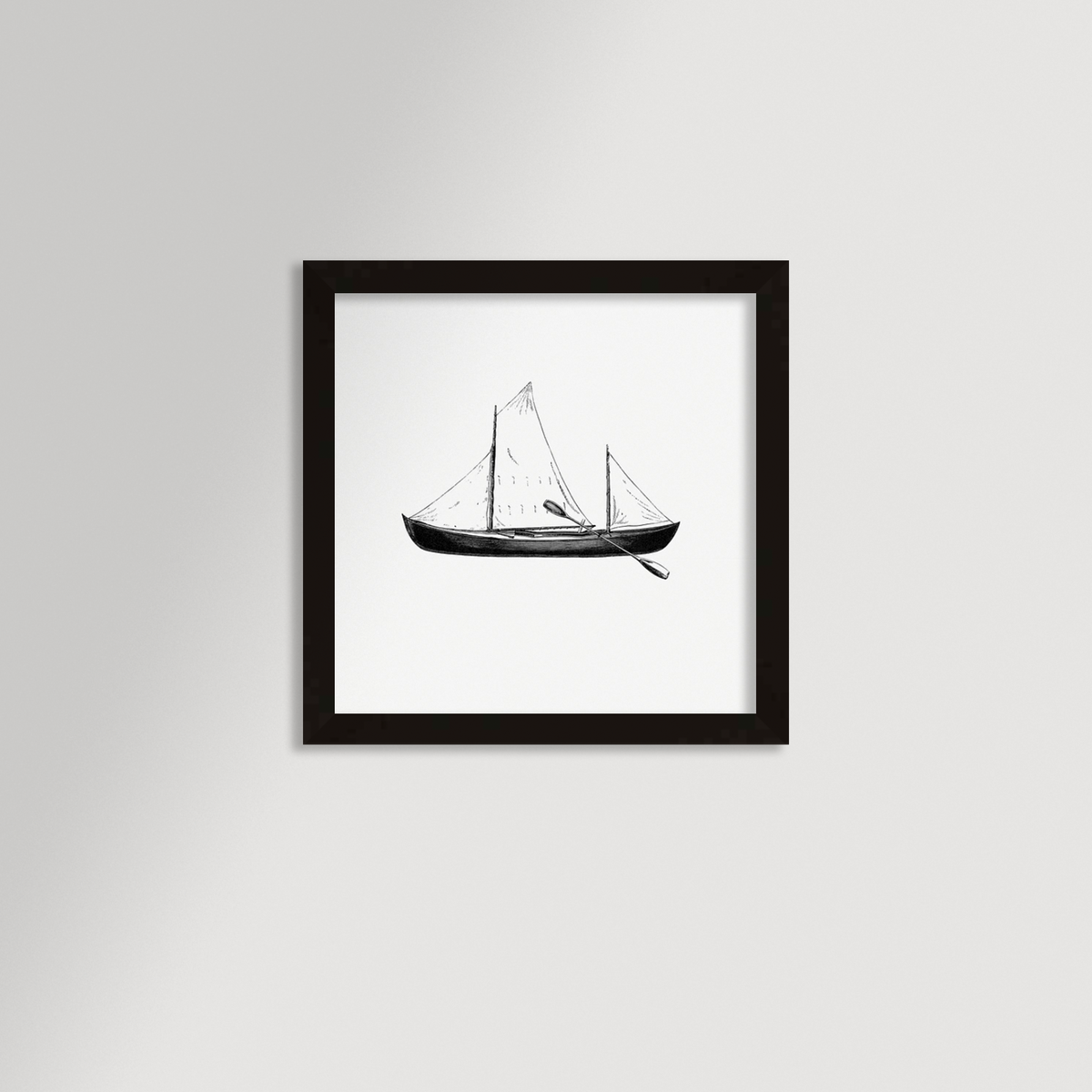 Vintage Canoe Archival Reproduction Art Print
