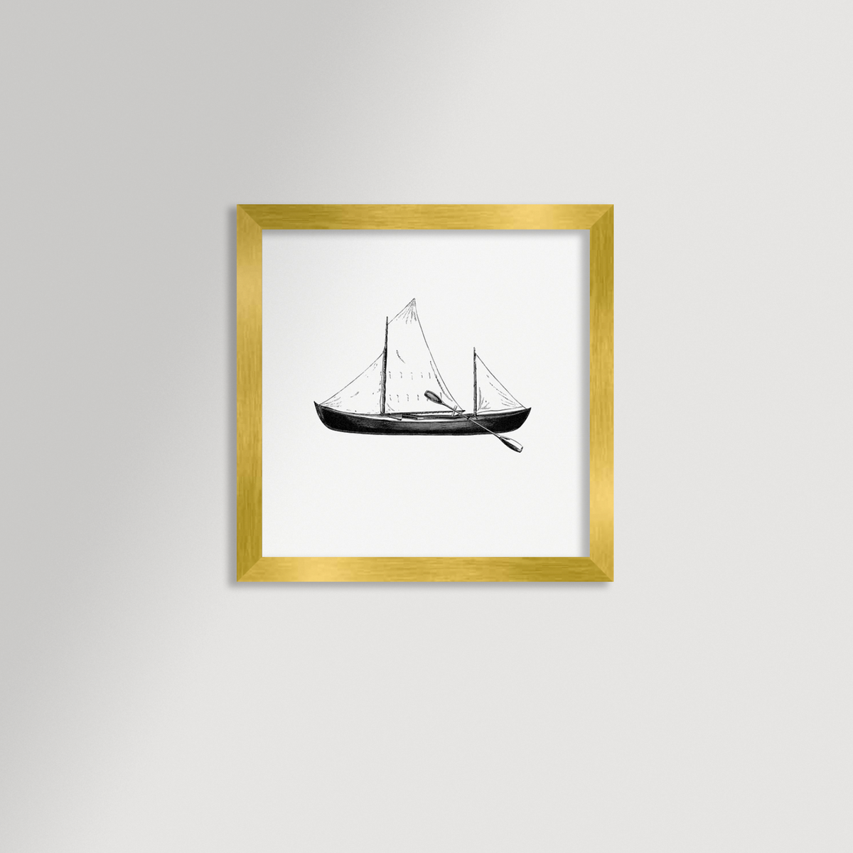 Vintage Canoe Archival Reproduction Art Print