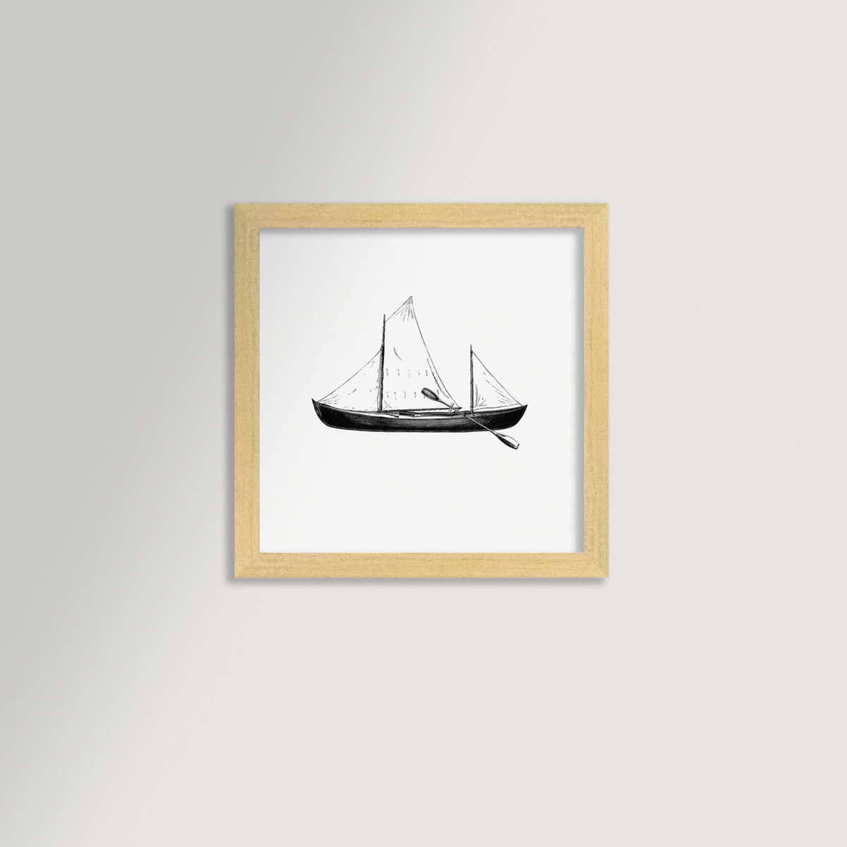 Vintage Canoe Archival Reproduction Art Print