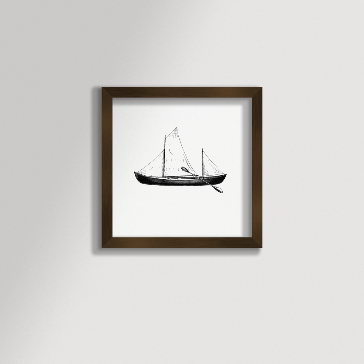 Vintage Canoe Archival Reproduction Art Print