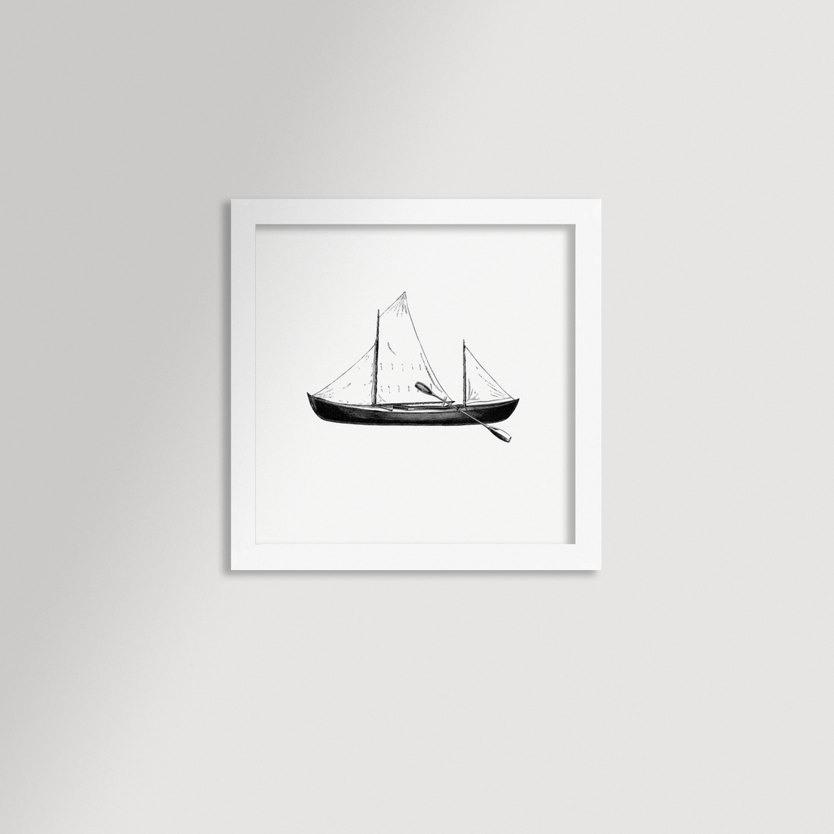 Vintage Canoe Archival Reproduction Art Print