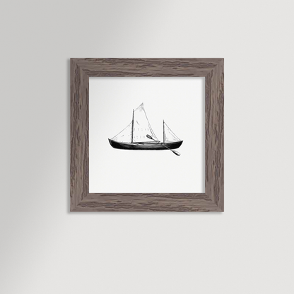 Vintage Canoe Archival Reproduction Art Print