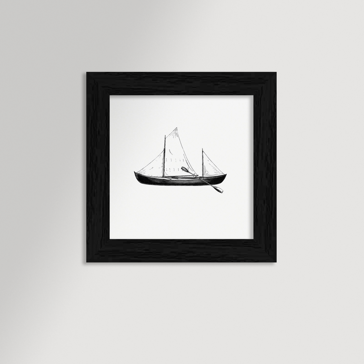 Vintage Canoe Archival Reproduction Art Print