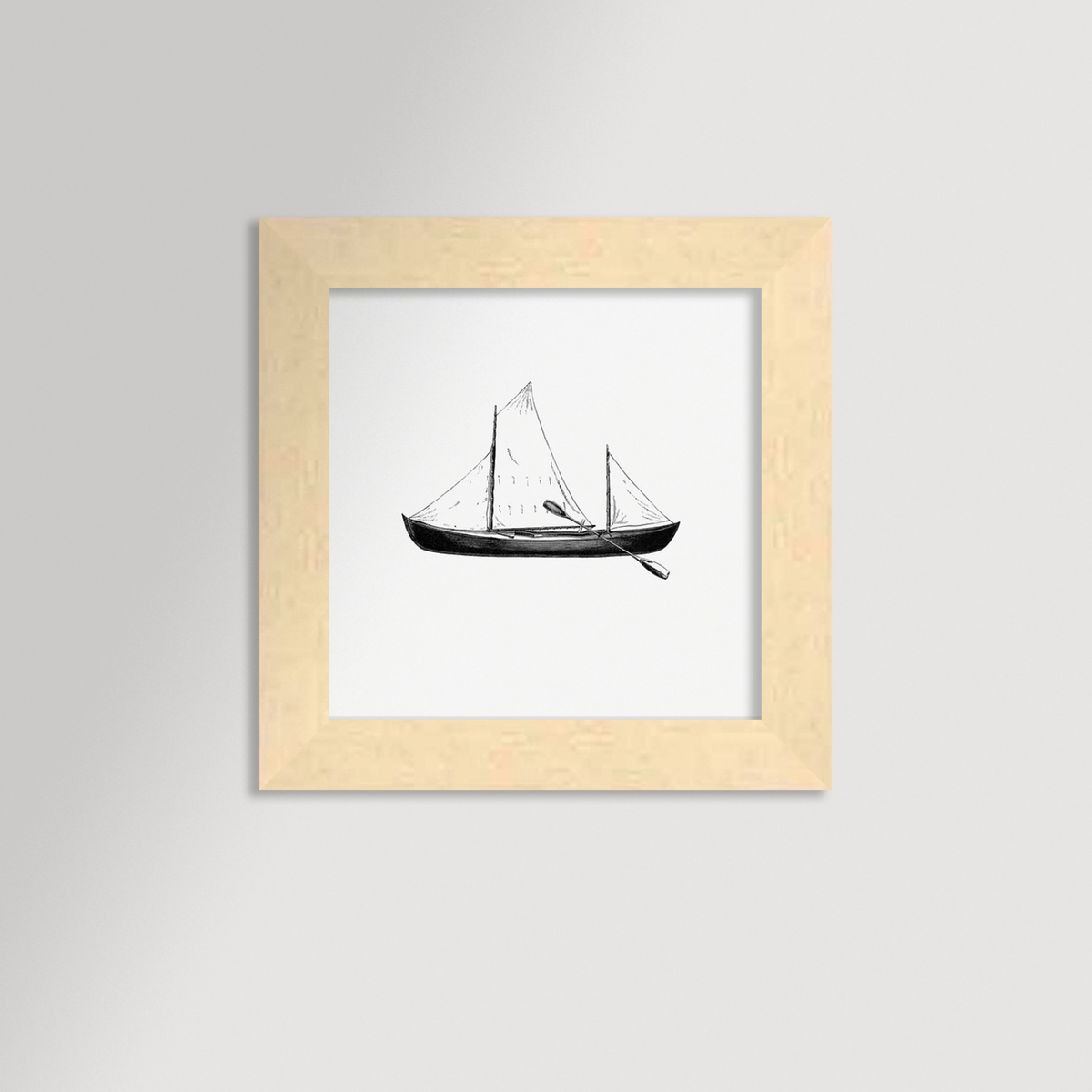 Vintage Canoe Archival Reproduction Art Print