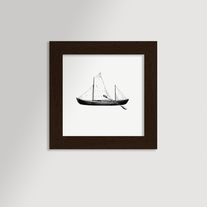 Vintage Canoe Archival Reproduction Art Print