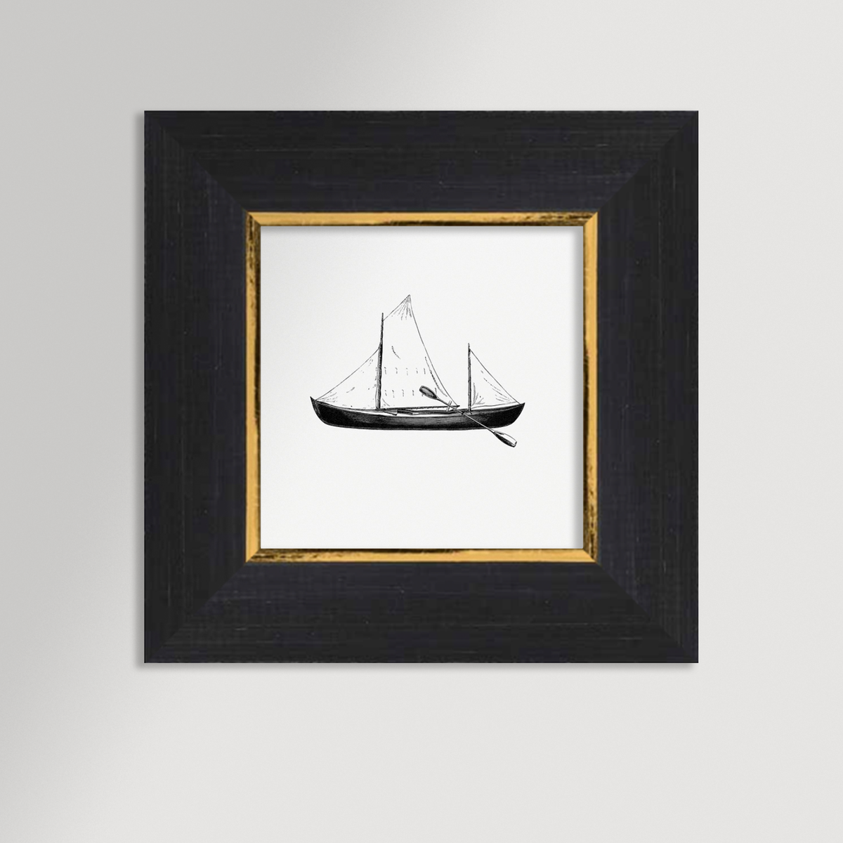Vintage Canoe Archival Reproduction Art Print