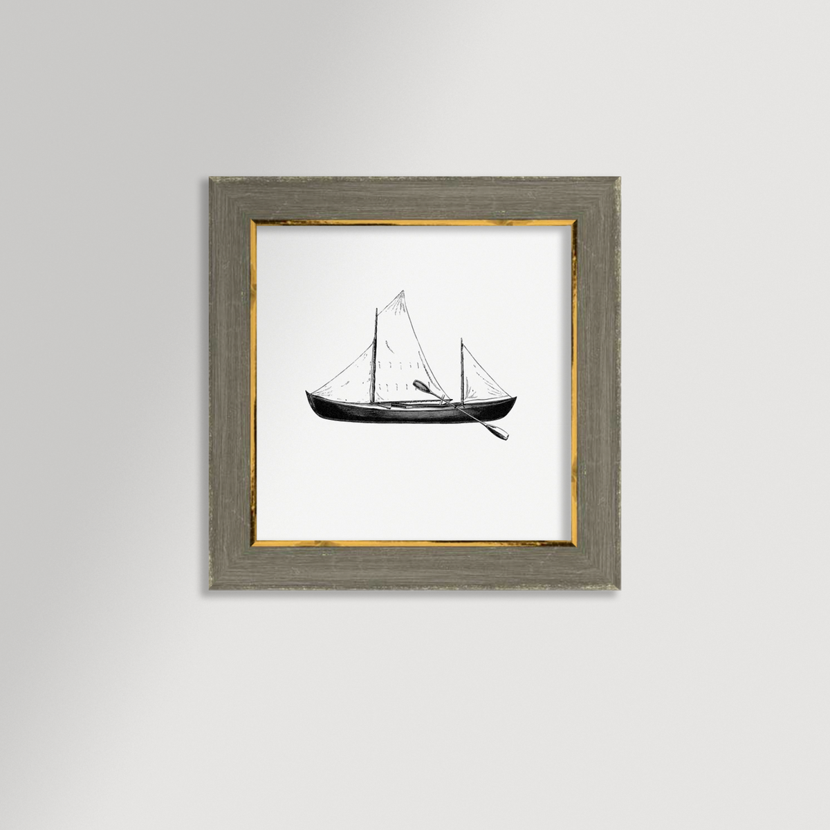 Vintage Canoe Archival Reproduction Art Print