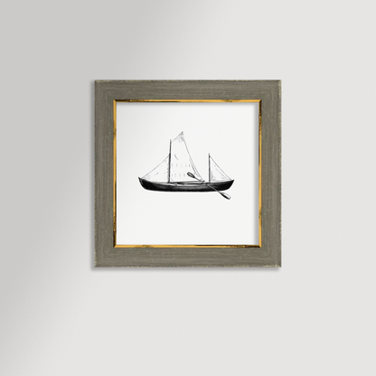 Vintage Canoe Archival Reproduction Art Print
