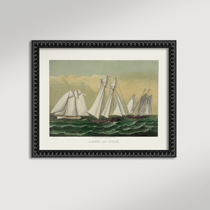 Three Schooner Archival Reproduction Art Print
