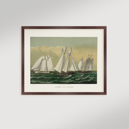 Three Schooner Archival Reproduction Art Print