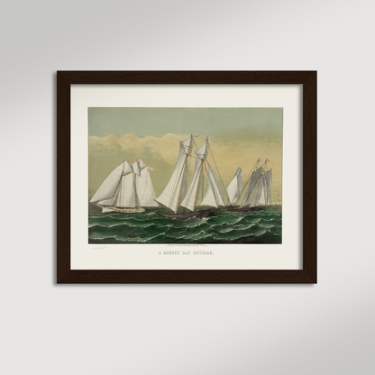 Three Schooner Archival Reproduction Art Print