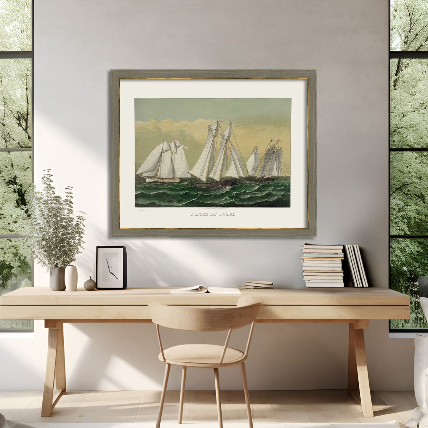 Three Schooner Archival Reproduction Art Print