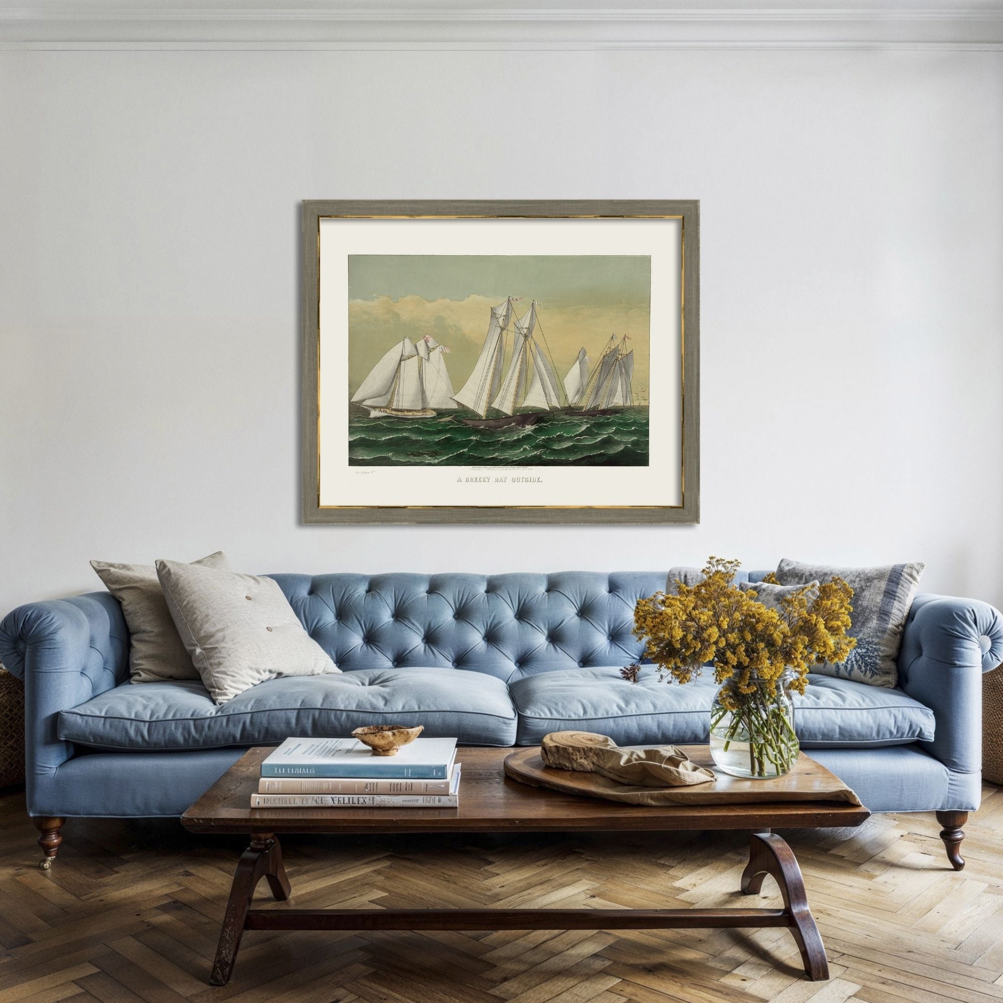 Three Schooner Archival Reproduction Art Print